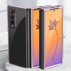 HURTEL CASE DO SAMSUNG GALAXY Z FOLD 4 POKROWIEC PLATING Z METALICZNĄ RAMKĄ
