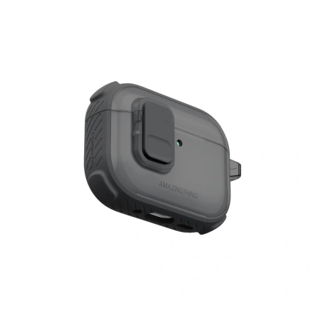 Etui AMAZINGTHING Titan Pro Mag Case Clear do AirPods Pro 3 - czarne