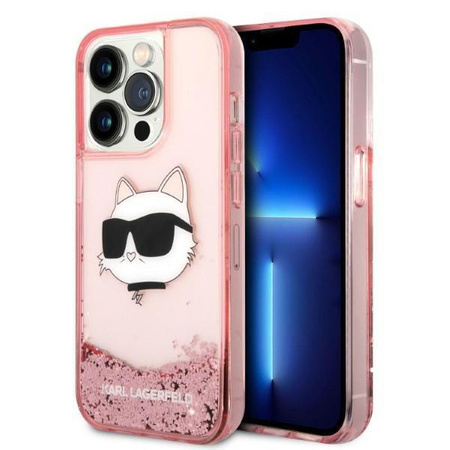 Karl Lagerfeld KLHCP14XLNCHCP iPhone 14 Pro Max 6,7" różowy/pink hardcase Glitter Choupette Head