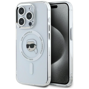 KARL LAGERFELD POKROWIEC MAGNETYCZNY DO IPHONE 15 PRO MAX KARL HEAD METAL