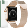 TECH PROTECT PASEK MILANESEBAND DO APPLE WATCH 6 7 8 9 10 SE 40 41 42 ZŁOTY