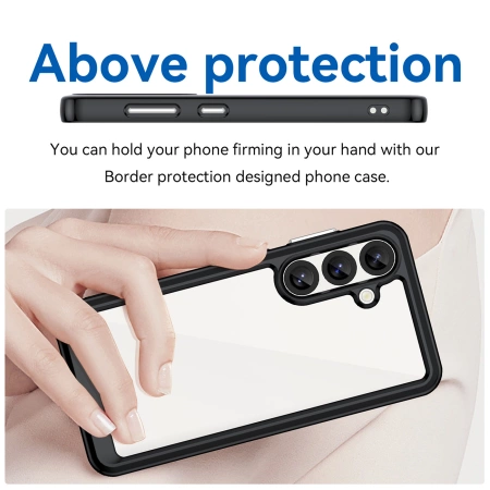 HURTEL ETUI CASE DO SAMSUNG GALAXY S25 EDGE ELASTYCZNA RAMKA ANTYWSTRZĄSOWE