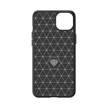 HURTEL ELASTYCZNE ETUI DO IPHONE 15 PLUS CASE KARBON OCHRONA ANTYPOŚLIZGOWE