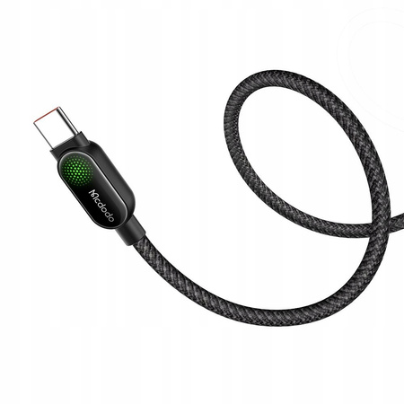 MCDODO KABEL USB-A USB-C SZYBKIE ŁADOWANIE PD 100W 1M LED CZARNY