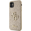 GUESS CASE HARD DO IPHONE 11 6,1 XR ZŁOTE GLITTER SCRIPT BIG 4G PREMIUM