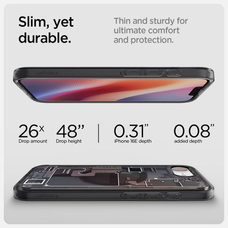 SPIGEN POKROWIEC OCHRONNY ETUI DO MAGSAFE IPHONE 16E SERIA ULTRA HYBRID MAG