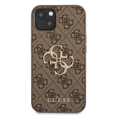 Guess GUHCP13M4GMGBR iPhone 13 6,1" brązowy/brown hardcase 4G Big Metal Logo