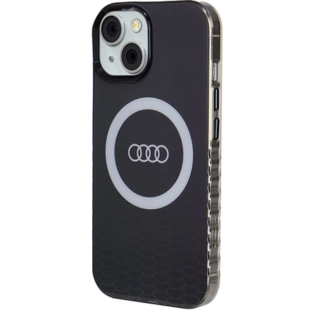 Etui Audi IML Big Logo MagSafe na iPhone 15 / 14 / 13 - czarne