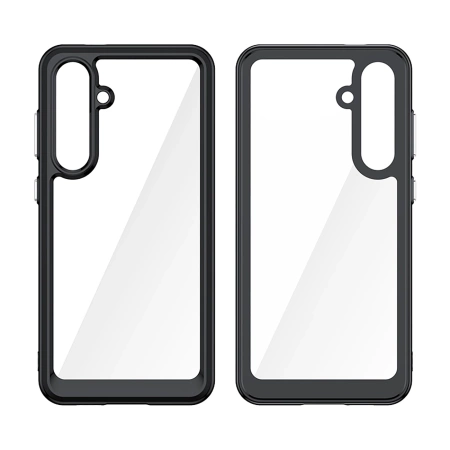 HURTEL ETUI DO SAMSUNG GALAXY S24 FE OUTER SPACE Z RAMKĄ ŻELOWĄ PROTEKCYJNE