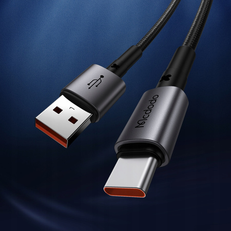 MCDODO KABEL USB-C SZYBKIE ŁADOWANIE DO SAMSUNG XIAOMI USB TYP C 6A 100W 2M