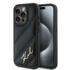 KARL LAGERFELD HARDCASE DO IPHONE 15 PRO MAX 6.7 DIAGONAL QUILTED POKROWIEC