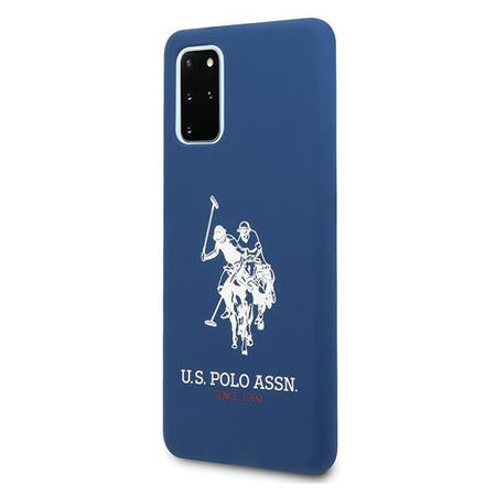 Etui U.S. Polo Assn. Silicone Collection na Samsung Galaxy S20+ - granatowe