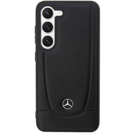 Etui Mercedes MEHCS23SARMBK S23 S911 - czarne Leather Urban