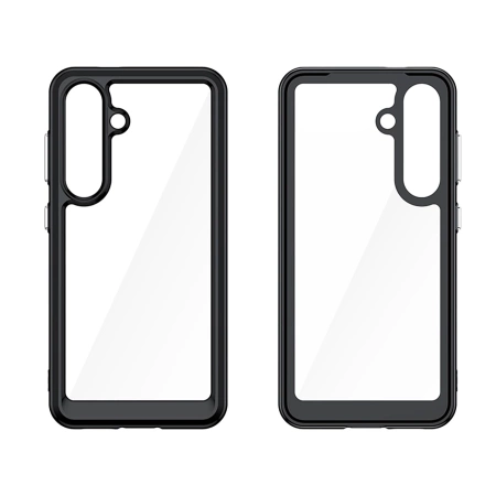 HURTEL OUTER SPACE CASE ETUI DO SAMSUNG GALAXY S25 Z ŻELOWĄ RAMKĄ I OCHRONĄ