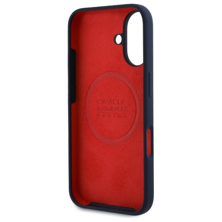 Red Bull RBHMP16M24SIILVR iPhone 16 Plus 6.7 hardcase granatowy/navy Silicone Red Ring MagSafe