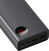 Baseus Adaman powerbank 2x USB / 1x USB Typ C / 1x micro USB 20000mAh 65W Quick Charge 4.0 Power Delivery czarny (PPIMDA-D01)