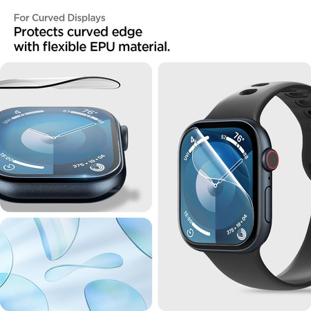 SPIGEN FOLIA HYDROŻELOWA DO APPLE WATCH 10 42MM ELITE SHIELD EZ FIT 2-PACK