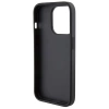 Etui Ferrari Perforated Waves Metal Logo na iPhone 15 Pro - czarne