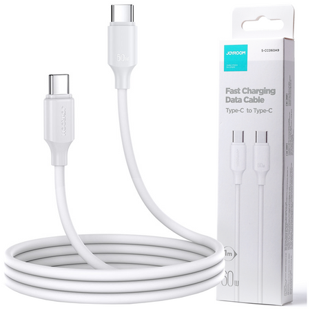 Joyroom kabel USB-C - USB-C 480Mb/s 60W 1m biały (S-CC060A9)