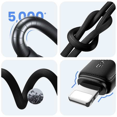 USAMS KABEL LIGHTNING DO USB-A 2.4A DO TELEFONÓW IPHONE 2M SZYBKIE