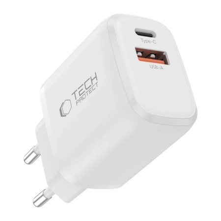 TECH-PROTECT ŁADOWARKA SIECIOWA PD 20W QC3.0 DO USB-C LIGHTNING KABEL