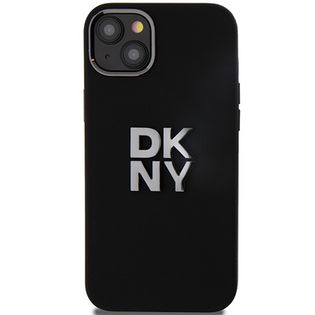 DKNY CASE HARDCASE LIQUID SILICONE DO IPHONE 15 14 13 Z METALOWYM LOGO