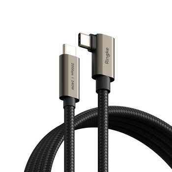 RINGKE KABEL USB-C 3.2 DO LAPTOP TELEFON 200CM PD240W ODPORNOŚĆ NA ZGINANIE