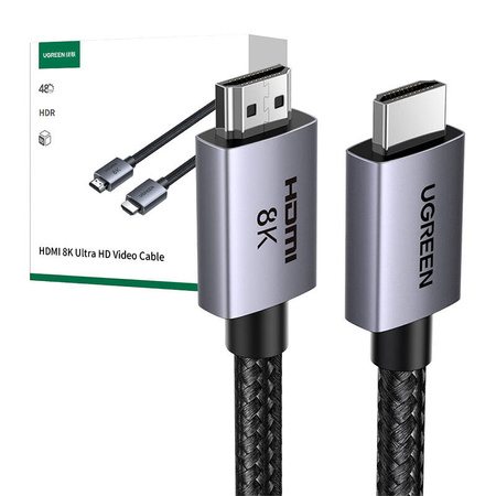 UGREEN KABEL HDMI 2.1 1M MALE DO MALE DO MONITORÓW 4K 8K PS5 XBOX
