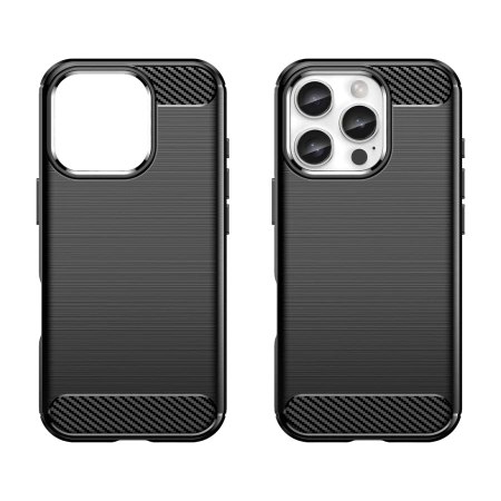 HURTEL ETUI SILIKONOWE CARBON CASE DO IPHONE 16 PRO MAX ANTYPOŚLIZGOWE