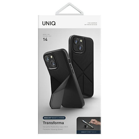 Etui Uniq Transforma na iPhone 14 Magclick Charging - czarne