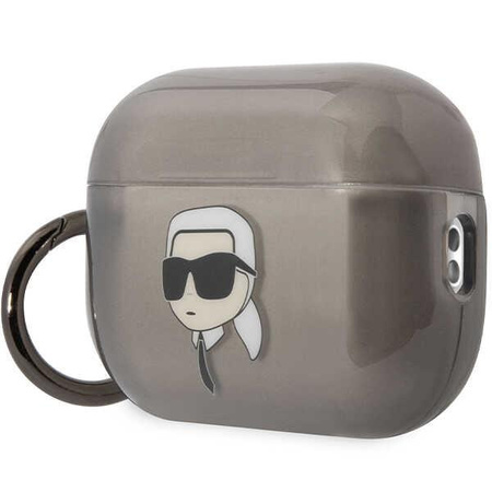 Etui Karl Lagerfeld KKLAP2HNIKTCK na AirPods Pro 2 cover - czarne Ikonik Etui Karl Lagerfeld
