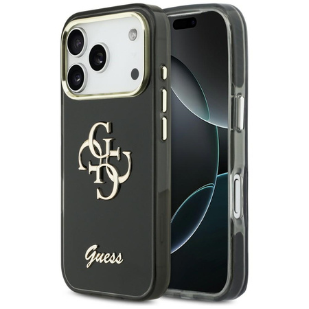 Etui Guess IML 4G Script Metal do iPhone 17 Pro czarny