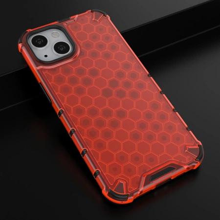 HURTEL HONEYCOMB PANCERNE ETUI Z ŻELOWĄ RAMKĄ DO IPHONE 13 OCHRONA TELEFONU