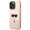Karl Lagerfeld KLHCP14XSLKHLP iPhone 14 Pro Max 6,7" hardcase różowy/pink Silicone Karl`s Head