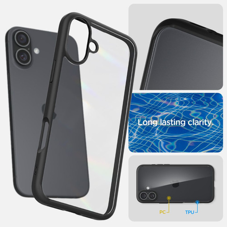 SPIGEN POKROWIEC ULTRA HYBRID DO IPHONE 16 OCHRONNY Z MAGNETYCZNYM SYSTEMEM