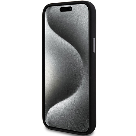 DKNY CASE HARDCASE LIQUID SILICONE DO IPHONE 15 14 13 Z METALOWYM LOGO