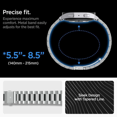 Pasek Spigen Modern Fit Band na Samsung Galaxy Watch 6 (44 mm) - srebrny