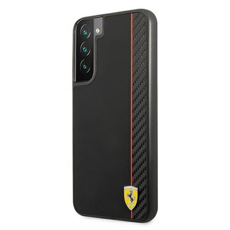 Ferrari FESAXHCS22MBK S22+ S906 czarny/black hardcase On Track Carbon Stripe