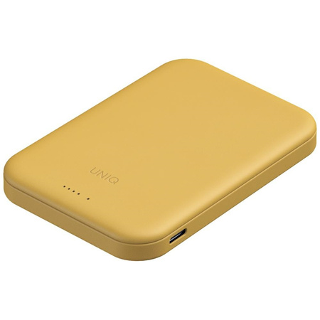 Powerbank UNIQ Lyden Lexa Magnetic 5000mAh PD USB-C MagSafe żółty