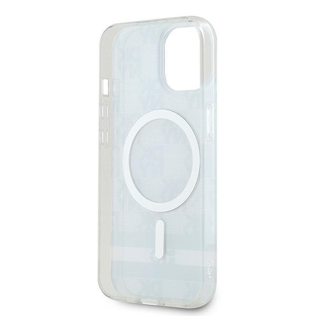 DKNY ETUI HARDCASE IML CHECKERED MONO DO IPHONE 14 15 DO MAGSAFE OCHRONA