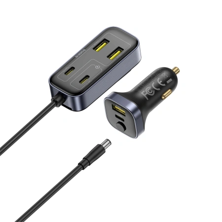 BASEUS ŁADOWARKA SAMOCHODOWA BACKSEATPAL L1 110W 3 X USB-A 3 X USB-C