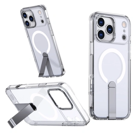 HURTEL ETUI HYBRID ARMOR X DO IPHONE 17 PRO MAX Z PODSTAWKĄ MAGNETYCZNE