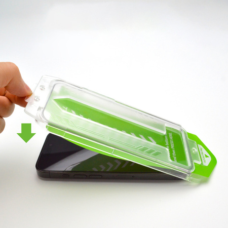 Szkło hartowane 9H z ramką montażową do iPhone 14 Wozinsky Premium Glass - czarne