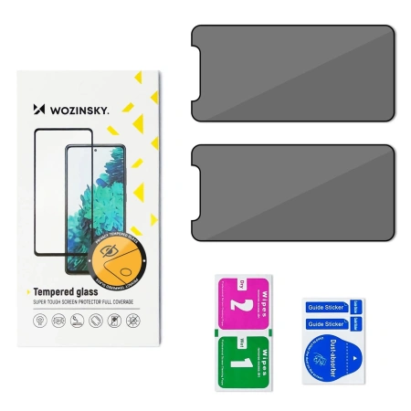 WOZINSKY SZKŁO HARTOWANE PRIVACY GLASS DO XIAOMI REDMI NOTE 14S 2-PAK