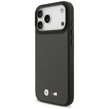 Etui BMW M Kevlar Matt MagSafe do iPhone 17 Pro Max czarny
