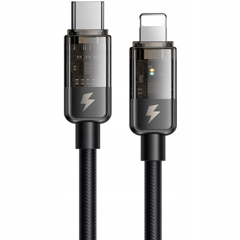 MCDODO KABEL USB-C LIGHTNING SZYBKIEGO ŁADOWANIA 36W DO IPHONE 13 14 1M LED