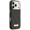 Etui Guess 4G Logo Plate MagSafe do iPhone 17 Pro czarny