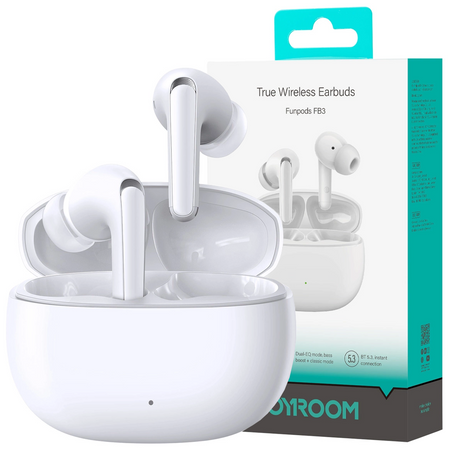 Słuchawki bezprzewodowe TWS Joyroom Funpods Series JR-FB3 Bluetooth 5.3 - białe