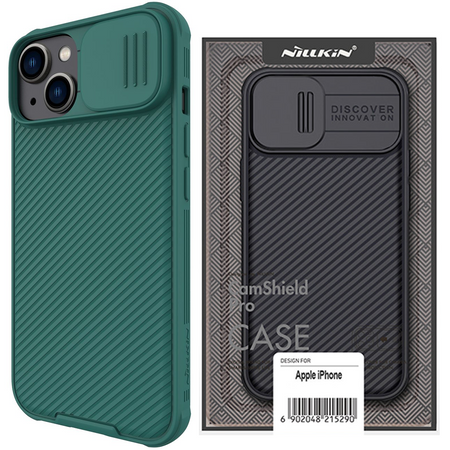 Nillkin CamShield Pro Case etui iPhone 14 pancerny pokrowiec osłona na aparat kamerę zielony