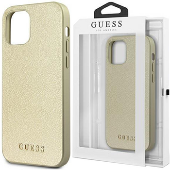 Guess GUHCP12SIGLGO iPhone 12 mini 5,4" złoty/gold hardcase Iridescent